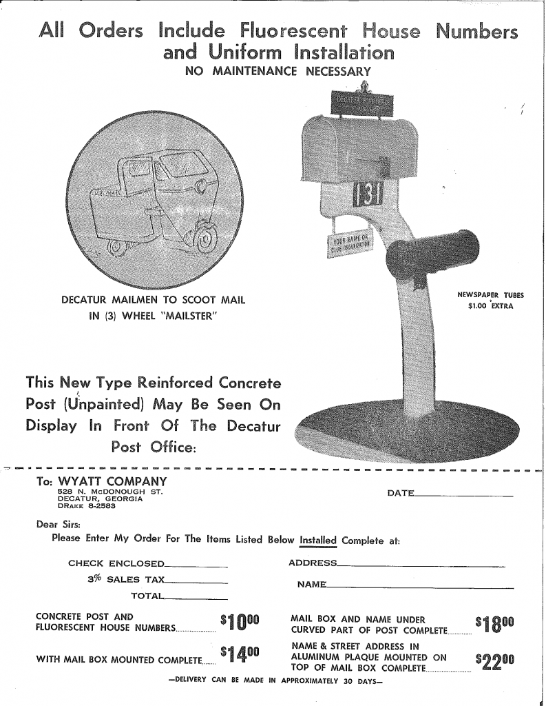 DHC Blog: Mailbox Order Form