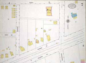 1911 Sanborn Map Marble House detail