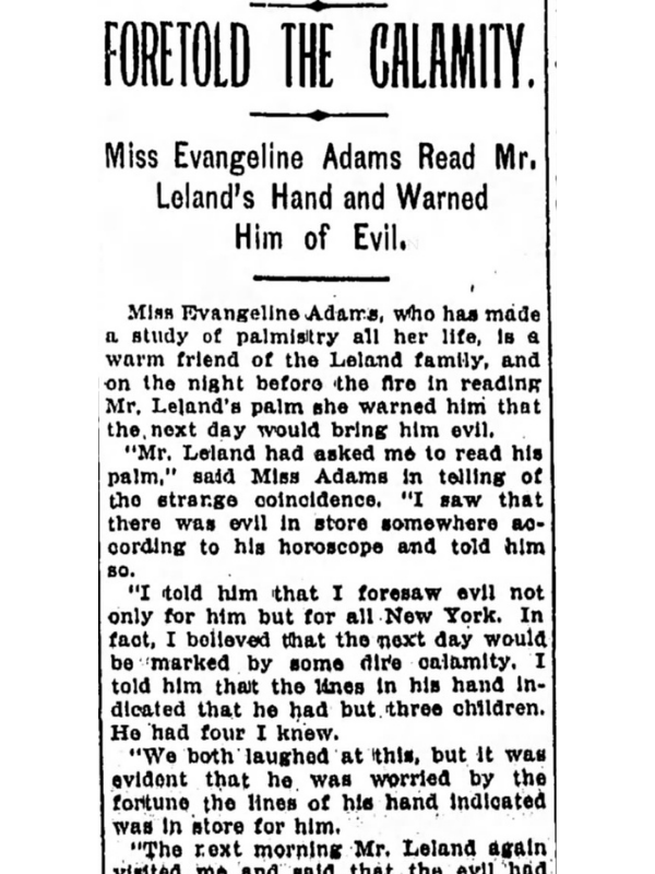 Foretold Calamity Article Foretold Calamity Article